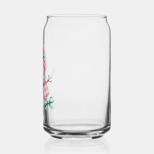 Cute Personalized Pink Snowman  (Gauche)