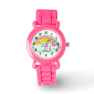 Cute Personalized Rainbow Unicorn Watch Horloge