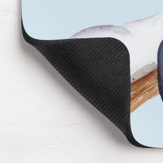 Cute Personalized Sleepy Panda Bear in Tree Muismat (Hoek)