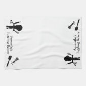 Cute Personalized The Juggling Baker Theedoek (Horizontaal)