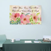 Cute personalized waterverf floral spandoek (Beurs)