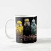 Cute personnalisable Budgerigar café Mug (Gauche)