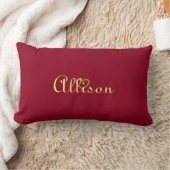Cute Personnalisé Bourgogne Sweet Gold Coussin de  (Couverture)