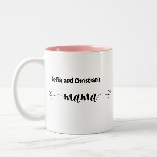 Cute Personnalisé Mère Mug Femmes Cadeau Simple (Gauche)