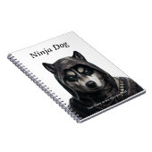 Cute Personnalisé Ninja Chien Carnet Husky (Côté Droit)
