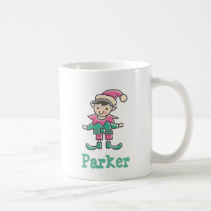 Cute Personnalisé Noël Elf Coffee Mug