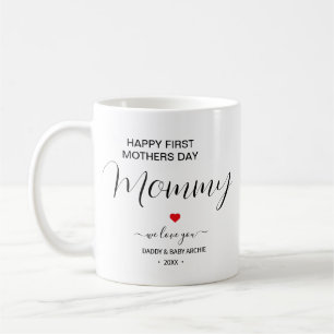 Cute Personnalisé Premier Fête des Mères café Mug