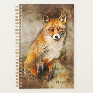 Cute Personnalisée Aquarelle Fox Art