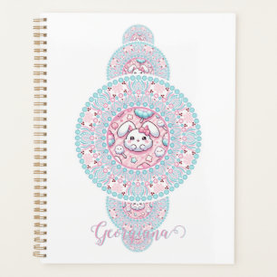 Cute personnalisée Kawaii Bunny Ornamental Mandala