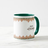Cute personnaliser Gingerbread maison mug (Devant droit)