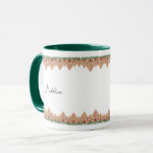 Cute personnaliser Gingerbread maison mug (Devant gauche)