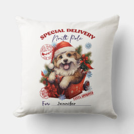 Cute Pet Dog Christmas Throw Pillow Kussen