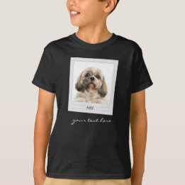 Cute Pet Dog Foto gepersonaliseerd op zaterdag T-shirt
