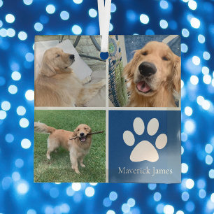 Cute Pet Foto gepersonaliseerd voor honden - Kerst Glas Ornament