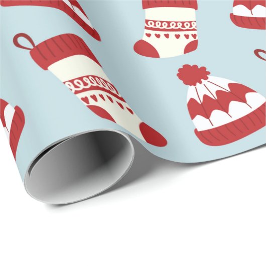 Cute Pet/Mittens Pattern Wrapping Paper Cadeaupapier (Rol Hoek)