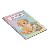 Cute Pet Notebook – Customizable Dog & Cat Journal (Côté Droit)