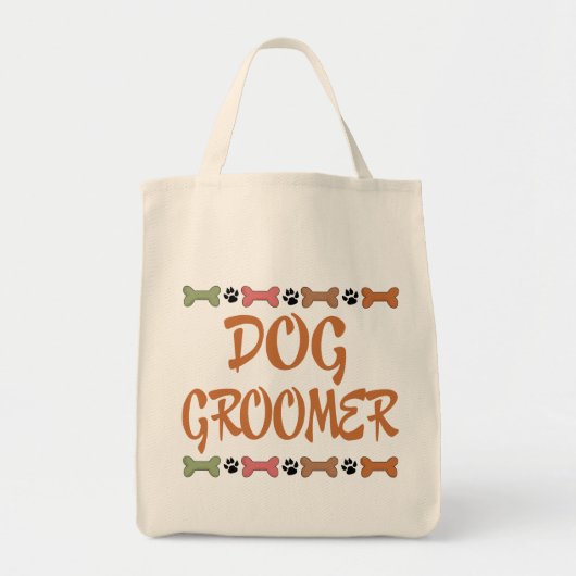 Cute Pet Occupation Dog Groomer Tote Bag (Voorkant)