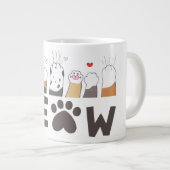Cute Pet Paw Love Mug (Devant droit)