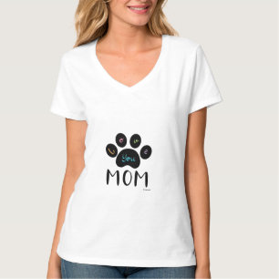 Cute Pet Paw Paw Aimez-vous Maman Graphic T-Shirt