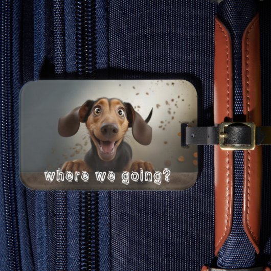 Cute Pet Photo Bagagelabel (Voorkant Insitu 4)