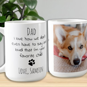 Cute Pet Photo Dog Dad Coffee Mok