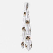 Cute Pet Photo Pattern Shih Tzu Dog CustoM Stropdas (Achterkant)