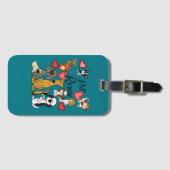 Cute Pet Rescue Love Cartoon Bagagelabel (Voorkant (horizontaal))