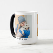 Cute Pet Simple Modern Photo And Name Mug (Devant gauche)