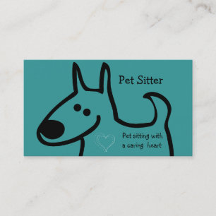 Cute Pet Sitter Visitekaartjes