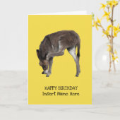 Cute Petit Âne Foie Écraser Modèle Oreille (Fleur jaune)