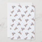 Cute Petit Lapin Baby shower Invitation (Dos)