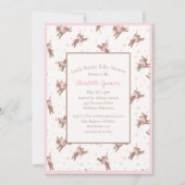 Cute Petit Lapin Baby shower Invitation (Devant)