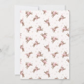 Cute Petit Lapin Baby shower Invitation (Dos)