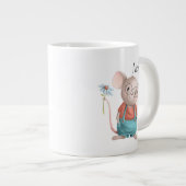 Cute Petit Souris Animal Cartographie Café Mug (Devant droit)