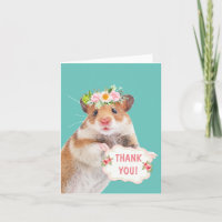Cute petite souris Carte de remerciements