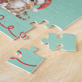 Cute Pets Watercolour Family Christmas Puzzle Legpuzzel (Zijkant)