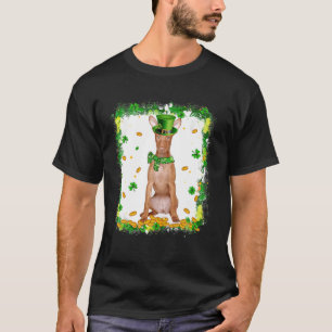 Cute Pharaoh Hound Dog St Patricks Day Irish Shamr T-shirt