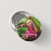 Cute Photo Birthday Persoonlijk Ronde Button 3,2 Cm (Voorkant /achterkant)
