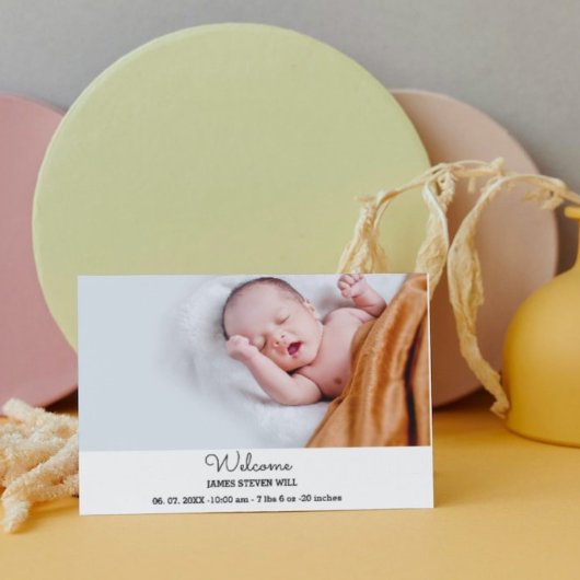 Cute Photo Faire-part de naissance | Nouveau bébé