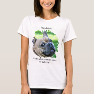 Cute Photo - Proud Dog Mama T-shirt