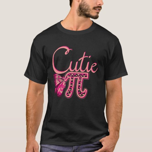 Cute Pi Butterfly Math Holiday Mathematics  Pi Day T-shirt (Voorkant)