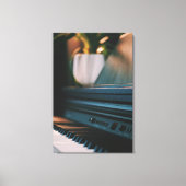 Cute Piano Artwork Canvas Afdruk (Voorkant)
