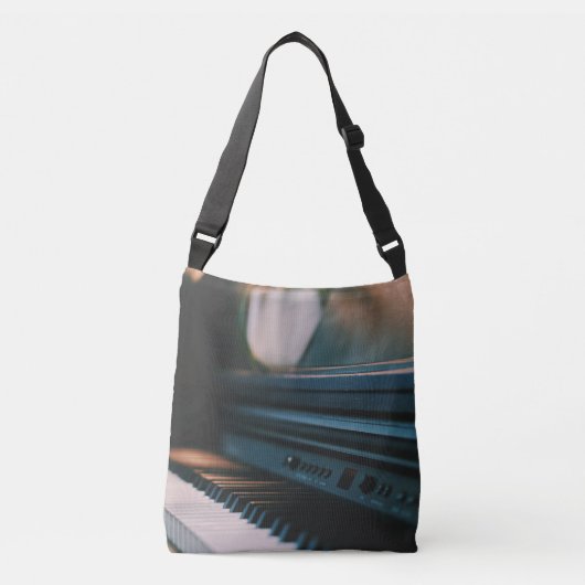 Cute Piano Artwork Crossbody Tas (Voorkant)