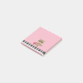 Cute Piano Cat Post-it® Notes (Schuin)