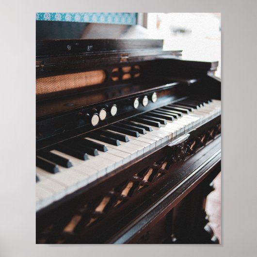Cute Piano Design Poster (Voorkant)