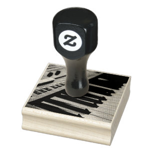Cute Piano Design Rubberstempel