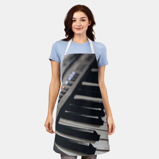 Cute Piano Design Schort (Gedragen)