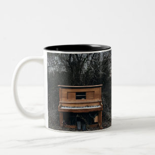 Cute Piano Tweekleurige Koffiemok