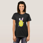 Cute Pickleball Easter Bunny T-shirt (Voorkant volledig)