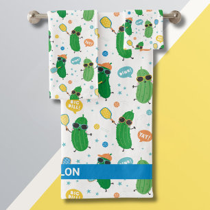 Cute Pickleball jouer Pickleball sur blanc